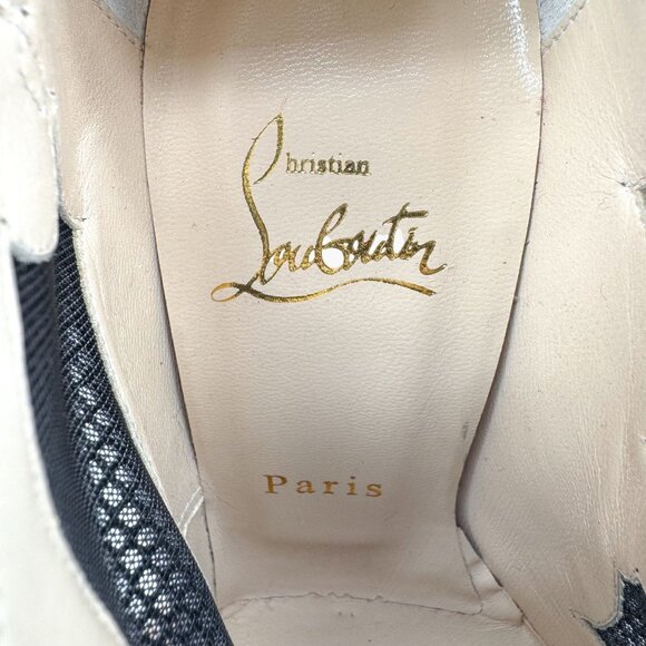 Christian Louboutin Mandolina Black Laser Cut Booties Size 37.5 US 7.5 Women's - Picture 14 of 14